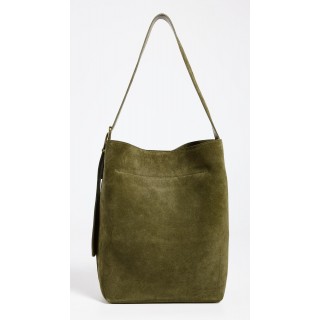 Women's Basic Suede Bucket Tote