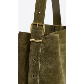 Women's Basic Suede Bucket Tote